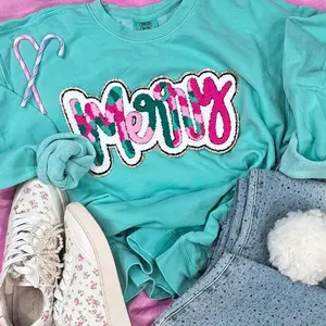 Colorful Merry Chenille Patch