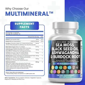 Multi Minerals Sea Moss Supplement with Black Seed Oil