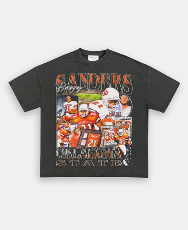 BARRY SANDERS-OSU TEE, Retro Football Shirt ,Football Shirt Christmas Gift Unisex, Football 90s Vintage Fan Gift,football American Graphic Vintage, Gift For women And Man Unisex T-shirt