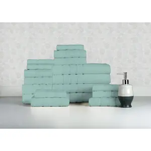 Bibb Home 18 Piece Egyptian Cotton Towel Set Bath Hand