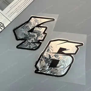 1PC 0123456789 digital number motorcycle sticker suitable for motorcycle fuel tank side panel deflector head cover chassis scratch cover helmet personalized waterproof and durable racer code self-adhesive