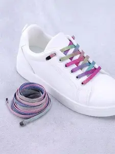 1 Pair Simple Colorful No-tie Shoelaces, Casual Versatile Shoelaces, Fashion Shoes Accessories for Men & Women, Sports Shoelaces