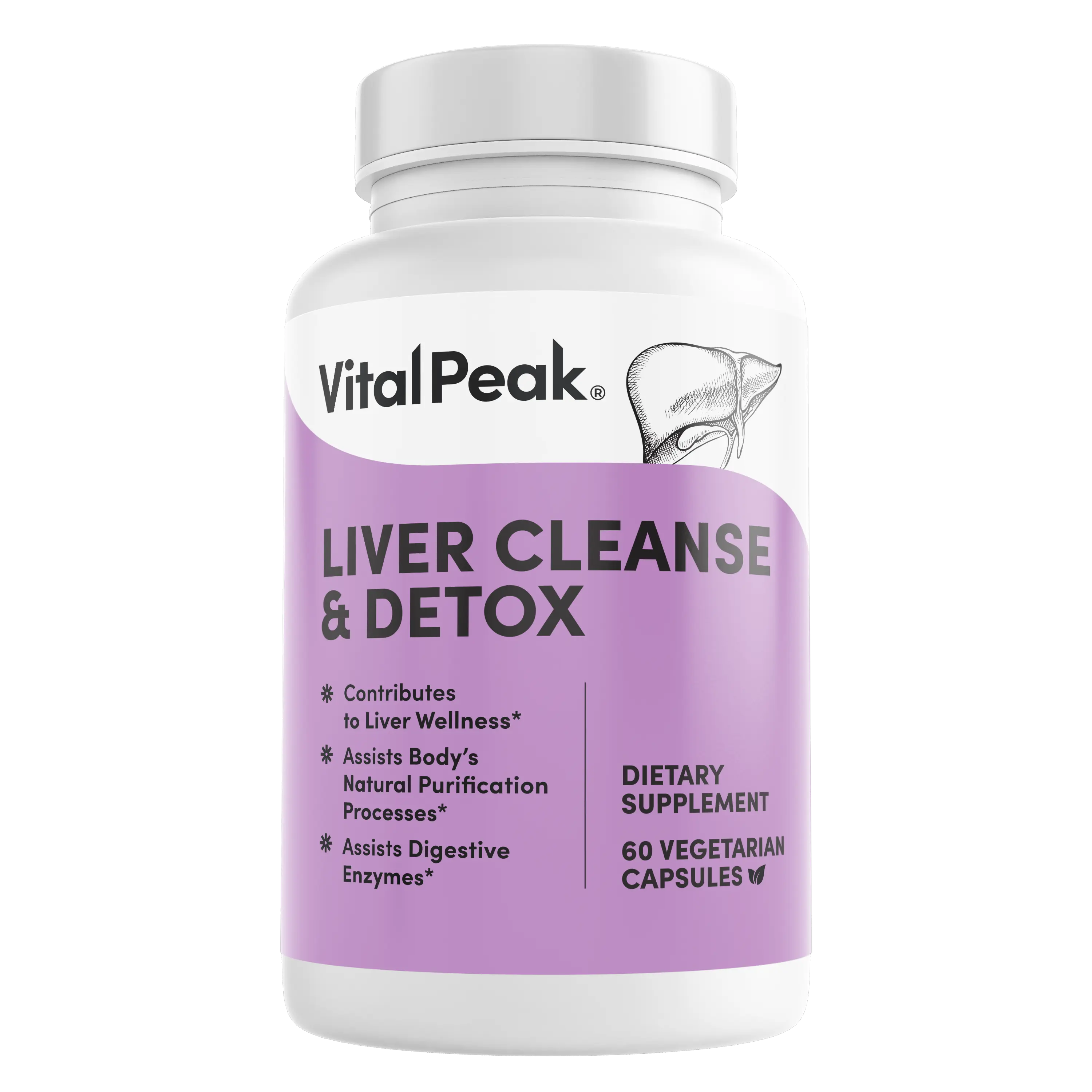 VitalPeak Vital Peak Liver Cleanse & Detox Supplement with Milk Thistle & Beet Root Powder for Liver Health, Digestive Support & Antioxidant Protection