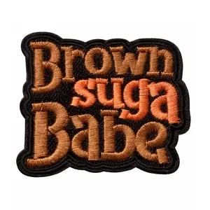 "Brown Suga Babe" Embroidered Patch