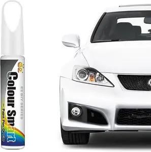 Colour Smart Car Touch Up Paint Pen White 12ml for Scratch Repair Automotive Fill Pen Easy Use Durable Waterproof