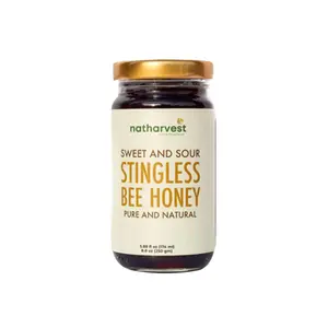 Natharvest Stingless Bee Honey Meliponini 8.8 oz (250 grams) - Natural Sweet and Sour Flavor