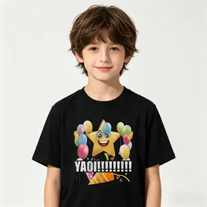 Pastel Yaoi T-shirt with Soft Girl Aesthetic Kawaii Charm and Drama For Boys and Girls