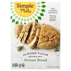 Simple Mills Almond Flour Baking Mix, Artisan Bread, 10.4 oz (294 g) Simple Mills Almond Flour Baking Mix, Artisan Bread, 10.4 oz (294 g)