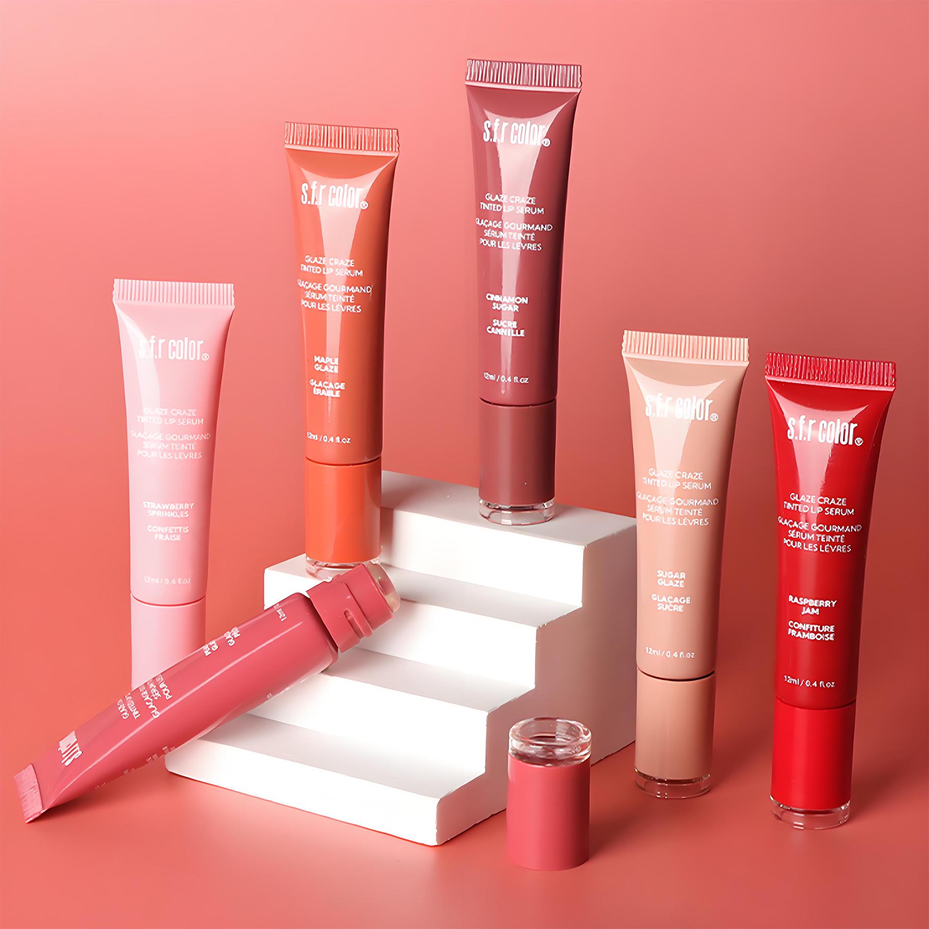 6-Pack Fruit-Flavored Hydrating Lip Balm & Long-Lasting Lip Gloss, (Strawberry Pink, Peach Pink, Candy Pink, Cinnamon Sugar, Maple Glaze, Honeydew Melon) – Moisturizing, Shiny Lip Care for All Skin Types, Lip Gloss 6-Pack Fruit-Flavored Hydrating Lip Balm & Long-Lasting Lip Gloss, (Strawberry Pink, Peach Pink, Candy Pink, Cinnamon Sugar, Maple Glaze, Honeydew Melon) – Moisturizing, Shiny Lip Care for All Skin Types, Lip Gloss