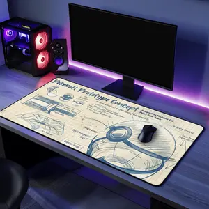 [ SALE UP 45% ] Dragonite Pkm Anime Desk Mat, Cute Dragonite Mouse Pad, Keyboard Mat, Cute Dragon Pkm Desk Mat For Office, Gift For Gamer