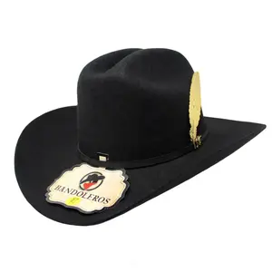 Sinaloa 50X Bandoleros Men’s Felt Hat with Premium Aluminum Feather