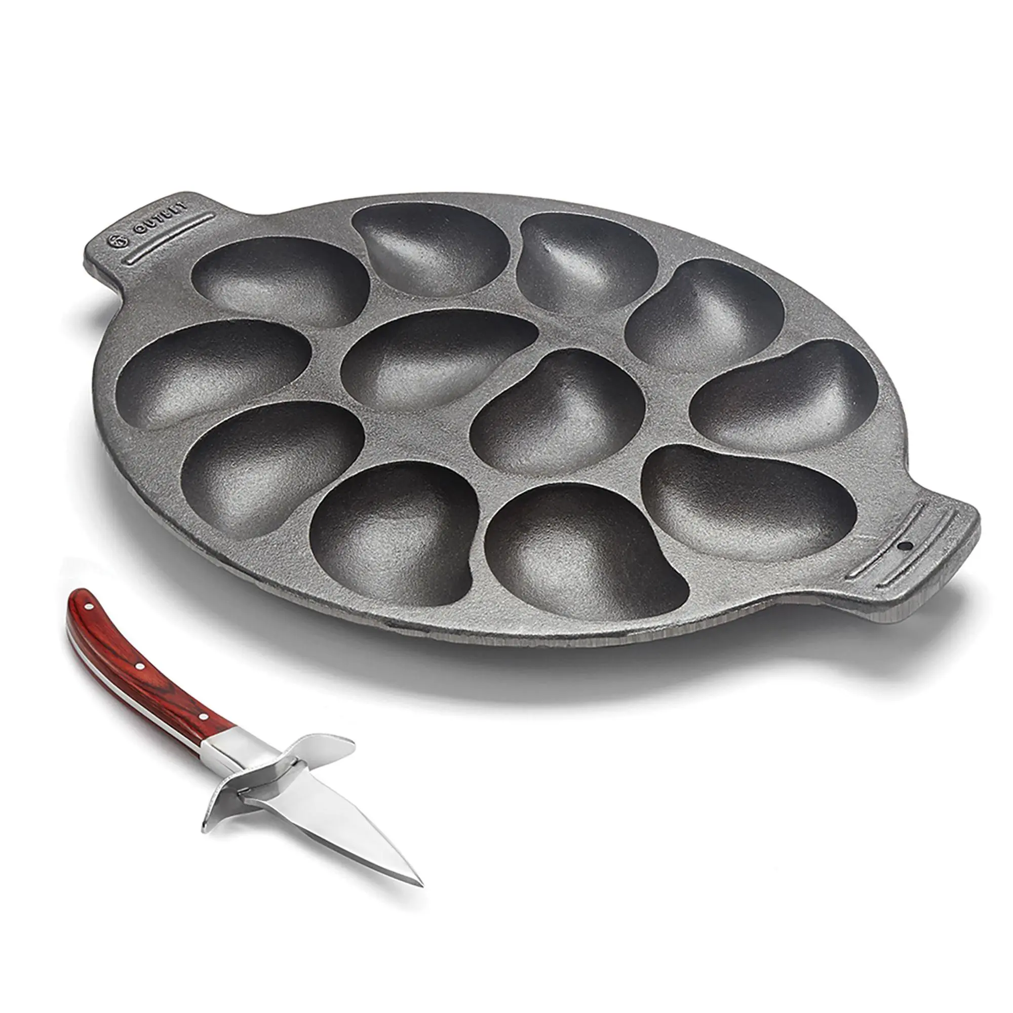 Outset Oyster Knife and Oyster Pan