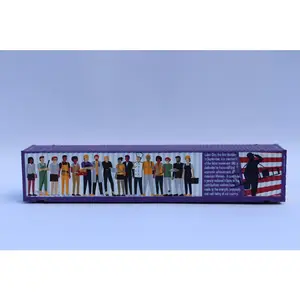 Jacksonville Terminal Company 485030 "VS" Labor Day - Purple- 48' HIGH CUBE corrugated container with Magnetic system. JTC# 485030, N Scale