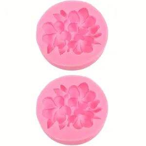 2-Piece 3D Flower Shape Silicone Mold, Ideal for Candles, Soap, Resin, Gypsum Crafts, Handmade Decorative Flower Mold Series