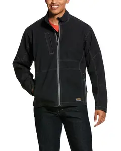 Ariat Men's Rebar Canvas Softshell Work Jacket Big And Tall - 10020768-Big