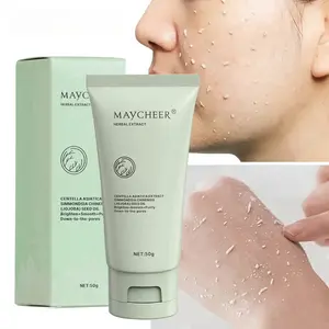 Herbal Exfoliating Gel Cream, Contains Jojoba Oil & Licorice Root Extracts, Suitable for All Light Skin Types, Brighten Skin Tone, Daily Use, Low Allergy Formula