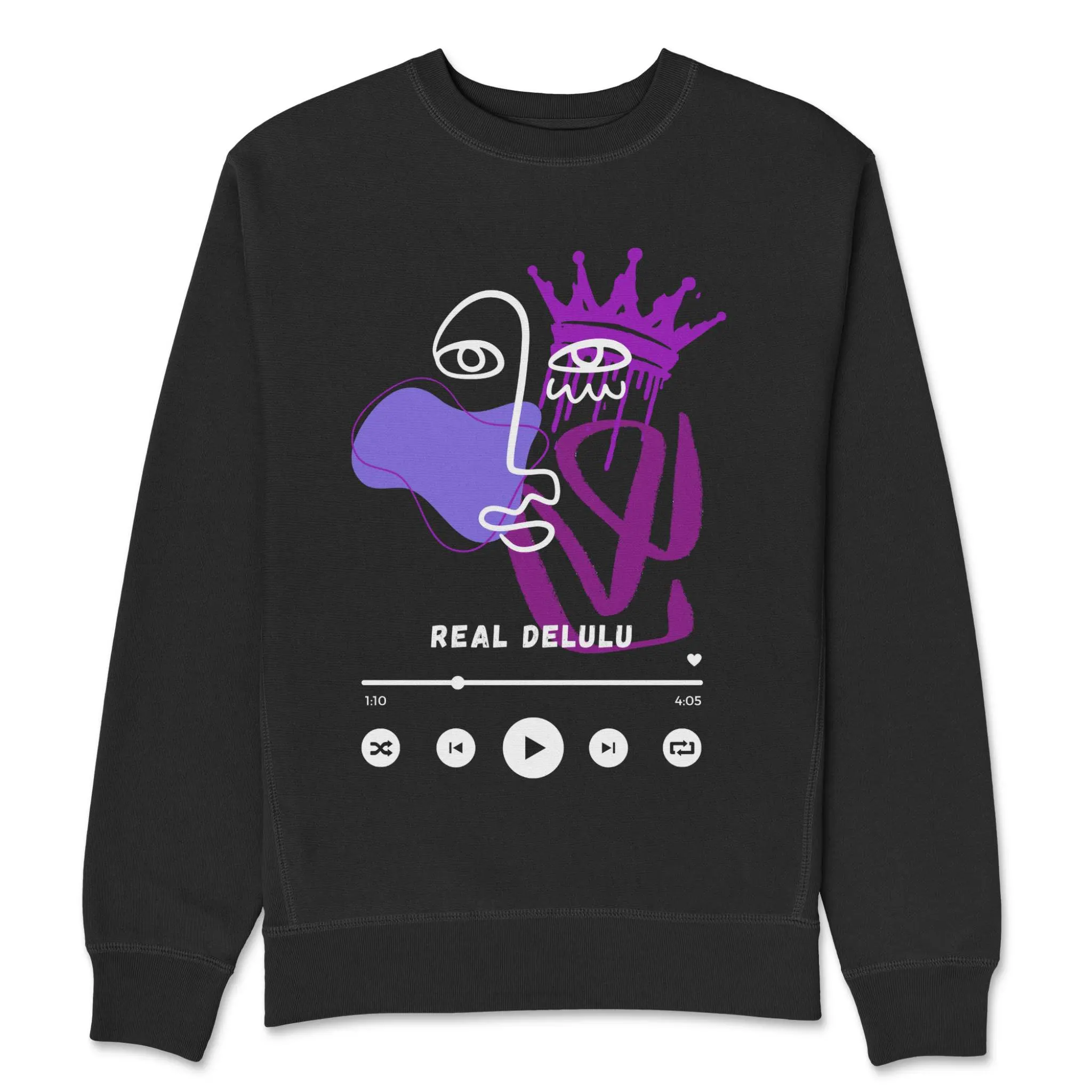 Real Delulu Fleece Sweater