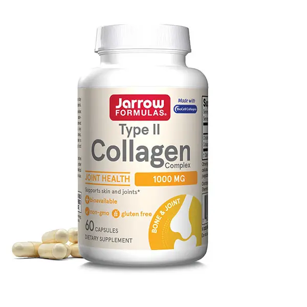Type II Collagen Complex 1000mg, Collagen Supplement for Joint, Cartilage & Skin Health, Supports Mobility and Connective Tissue, 60 Capsules, 30-Day Supply