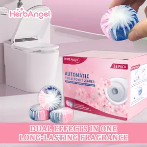 32 Dual Color & Dual Effect Automatic Toilet Bowl Cleaners Tablets （home essentials）  Effective Cleaning Solution outdoorfun