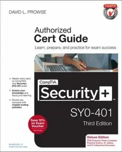 USED-Comptia Security+ Sy0-401 Cert Guide, Deluxe Edition [With CDROM] by Prowse, David (Hardcover)