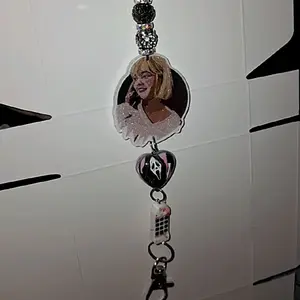 Casey Becker - Scream - Ghostface  Bling Rearview Mirror Hanging Accessory , Car Accessories, Car Mirror Decor Decoration