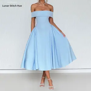 2026 Fashionable Casual Elegant Solid Color French Long Dress