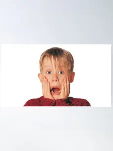 Kevin McCallister ahh scream Poster