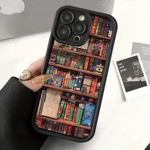 Case for iPhone 16 Pro Max 15 Plus 14 13 12 11 XS XR Stylish Classic Bookcase Pattern Pocket-Friendly Shockproof Silicone Protective Softcase
