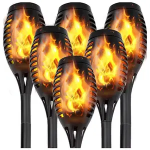 MAGGIFT Solar Torch Lights: Waterproof, Dusk-to-Dawn, Flickering Flame Pathway Lighting, Waterproof, Outdoor Garden Decor