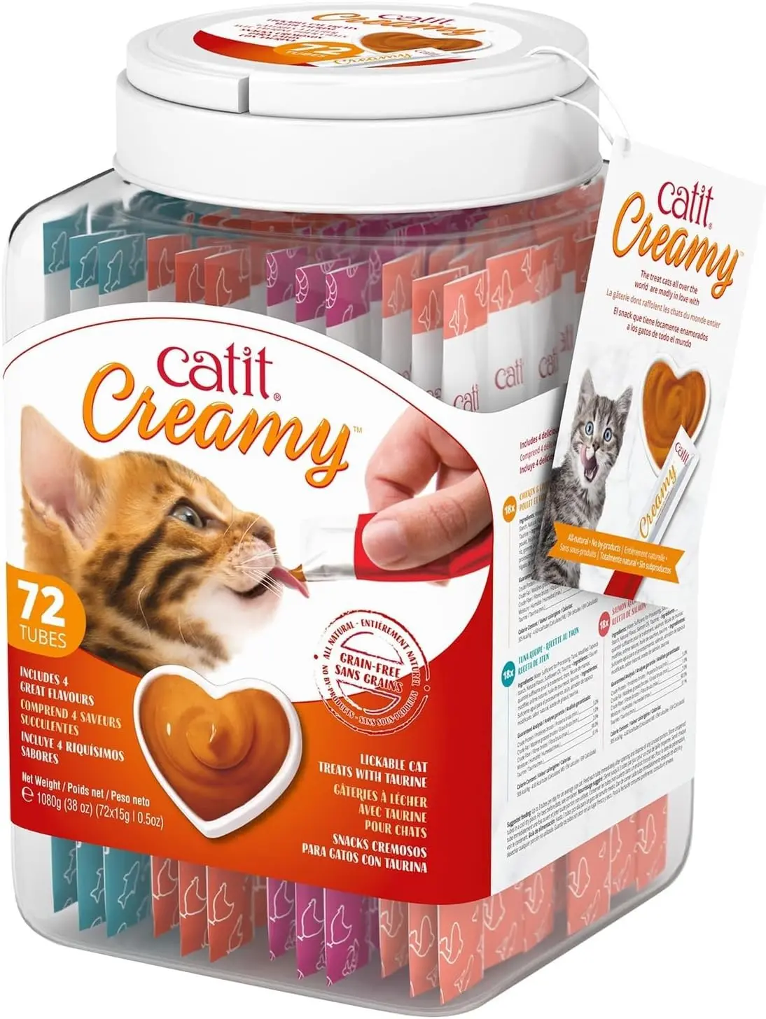 Catit Creamy Lickable Cat Treat | Hydrating and Healthy Treat for Cats of All Ages