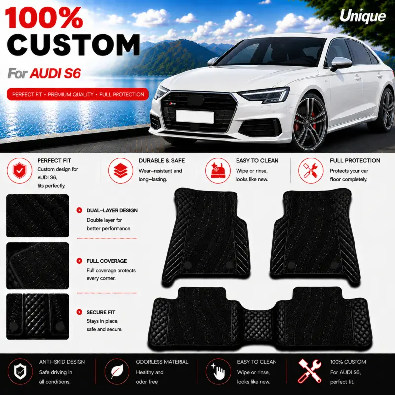 Car Floor Mats for Audi E-tron.Audi S1.Audi S3.Audi S4.Audi S5.Audi S6.Audi S7.Audi S8.left Hand Drive or Right Hand Drive 2008 2009 2010 2011 2012 2013 2014 2015 2016 2017 2018 2019 2020 2021 2022 2023 2024 2025 2026