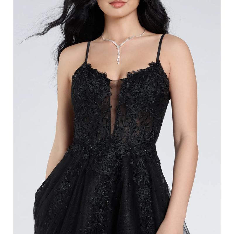 Alessa Lace-Up Corset A-Line Ball Gown