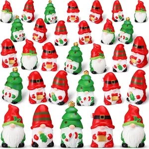 Small Gift Exchange Cute Mini Gnomes Figurines for Students Valentine's Day Party Hide and Seek Game Miniature Gnome 3D Gnomes Ornament Decor for Indoor Outdoor Christmas Parties Home Fireplace Window Patio Stairs Perfect Gift for Friends Family