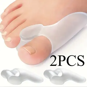 2-piece set of silicone toe separator/big toe pad - ultra soft foot protection pad