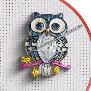 Magnetic Needle Minder Magnet Embroidery Accessories and Supplies Embroidery Needle Holder Cross Stitch Holder Needlework Supplies Cardinal Owl
