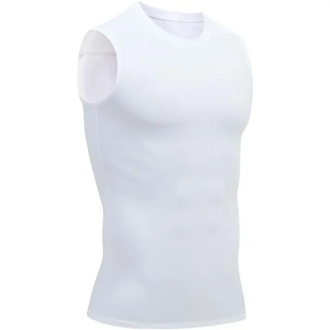 Men’s Compression Sports Vest - Sleeveless Fitted Men's Undershirts, High Stretch, Muscle Support for Lifting, Slim Fit Workout Body Shaper, High Stretch Men's Sports Vest