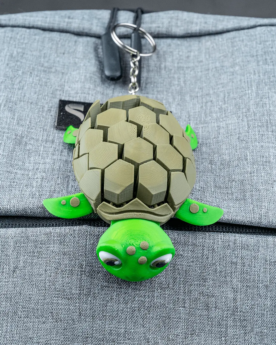 Articulated Turtle Keychain 3D Printed Fidget Toy | 3DPrintSWA