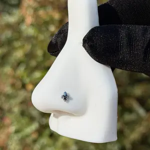 Chrome Nose Ring - Stylish and Durable Accessory for Everyday Wear