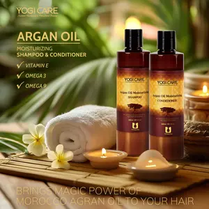 YOGI CARE Argan Oil Shampoo and Conditioner Kits 100% Natural For Dry Damaged Frizzy Hair Hydration Strengthens Hair,Soothes Dry Scalp,Strengthen Shampoo