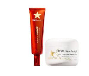 HAIRtamin - Head-to-Root Love Haircare Bundle - Daily Deep Condition & Repair Hair Mask + Gorgeous Growth Scalp Peptide Hair Growth Serum - Buy Now - Repair Dry, Processed, Damaged Hair and Stimulate Hair Growth at the Roots