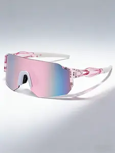 Colorful Cycling Sports Glasses Uv400 Protection Outdoor Riding Fishing Mountain Bike Road Bike Anti-Wind Dustproof Clear Vision Comfortable Fit