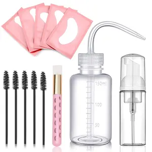 13pcs Eyelash Extension Set Include Lash Shampoo Brush, Squeeze Bottle, Eyelash Gel Pads, Professional Eyelash Extensions Kit, Lash Extensions Kit, Eyelash Makeup Tool Set for Women
