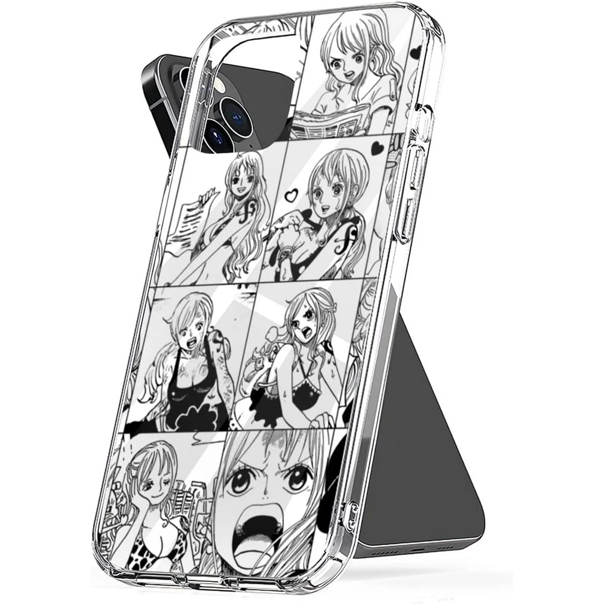 Phone Case Nami Accessories One-Piece Cover Shockproof TPU Transparent Compatible with iPhone SE 7 8 X XR 11 12 13 14 15 16 Plus Mini Pro Max Samsung Galaxy Note S9 S10 S20 S21 Ultra Plus Smartphone Protective