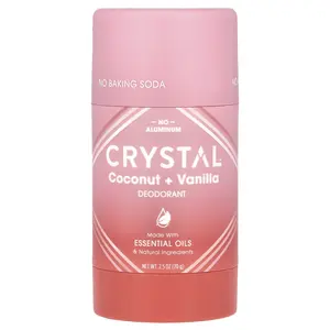 CRYSTAL Deodorant, Coconut + Vanilla, 2.5 oz (70 g)