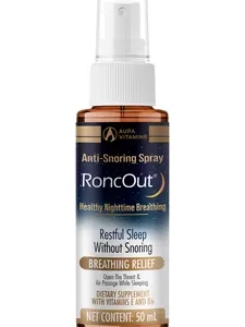 RoncOut Anti Snoring Spray 30 ml | Natural Supplement with Biopolysaccharides and Vitamins | Reduce Snoring and Improve Sleep (1)