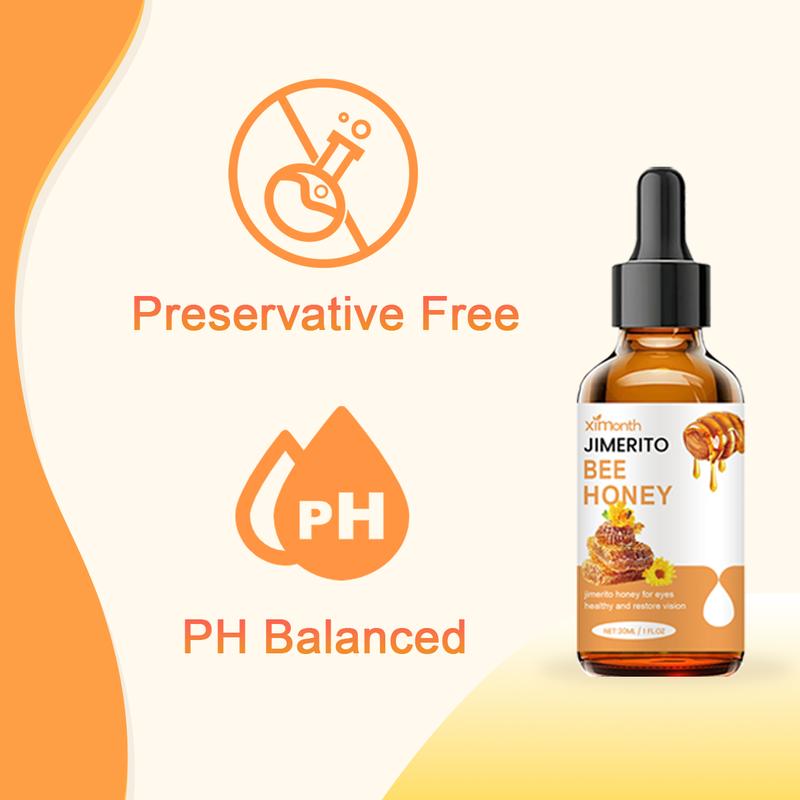 Ximonth Jimerito Honey For Eyes, Refreshing, Moisturizing And Soothing Eye Drops For Dry And Astringent Eyes