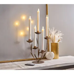 Home Reflections Metal Flower Candle Holder