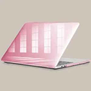 Transparent Shiny Case Compatible with Macbook Air 13 Inch M4/m3/m2/a3240/a3113/a2681, Clear Hard Shell Protective Cover