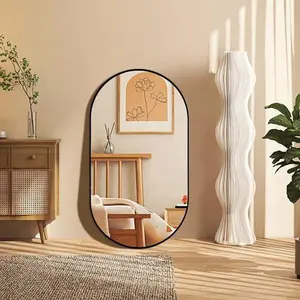 20x28" Oval Bathroom Mirror – Gold Wall Mirror for Bathroom, Over Sink, Vanity & Decor – Decorative Framed Mirror with Easy Installation