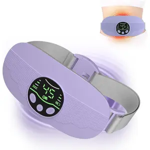 Heating Pad for Period Cramps, Portable Cordless 3S Fast Period Heating Pad Cramp Relief with 3 Heat Levels and 3 Massage Modes, Electric Heating Pad for Pain Relief Gifts for Women (Purple)